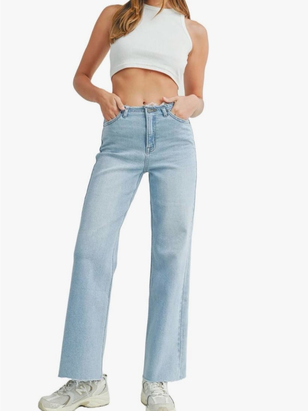 JBD Frayed Waistband Jeans